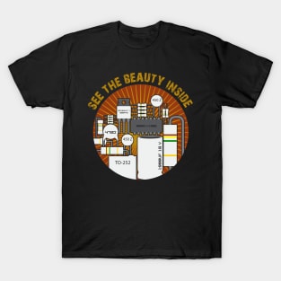 Resistor Beauty Inside Funny Electronics T-Shirt